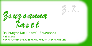 zsuzsanna kastl business card